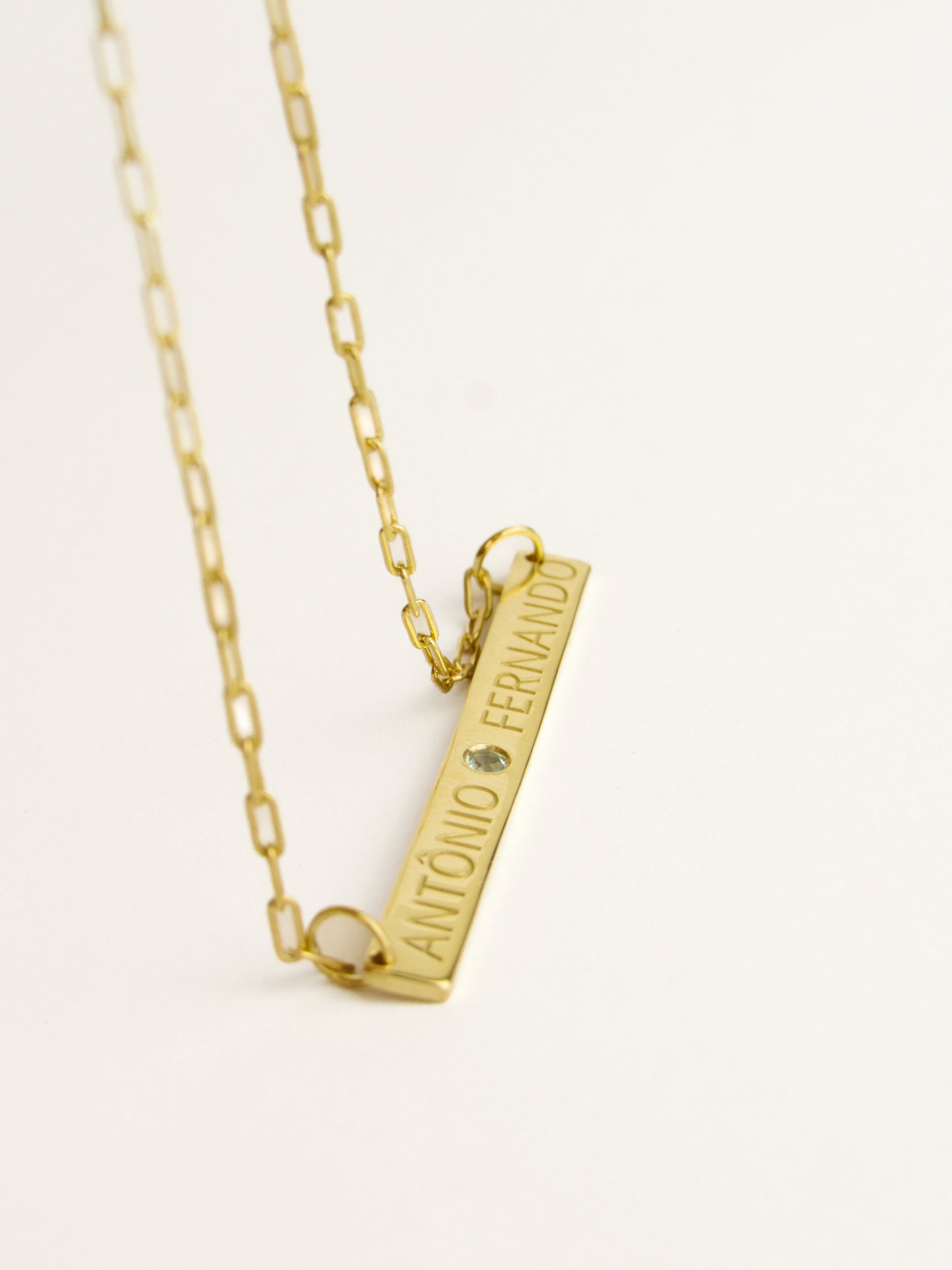 Colar Chapa Personalizável Topázio